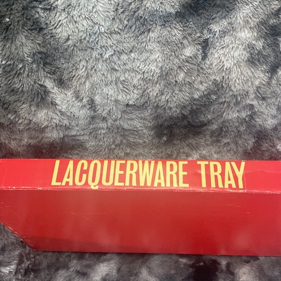 Vintage Lacquerware Tray - Red and White with cute coupon book - Picture 11 of 16